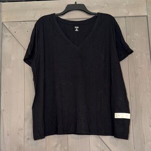 Altar'd State Classic Black V-Neck Tee